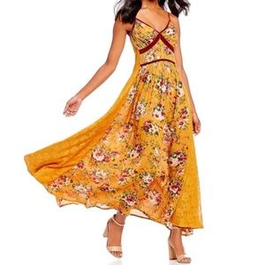 Chelsea & Violet Falling Roses Maxi Dress